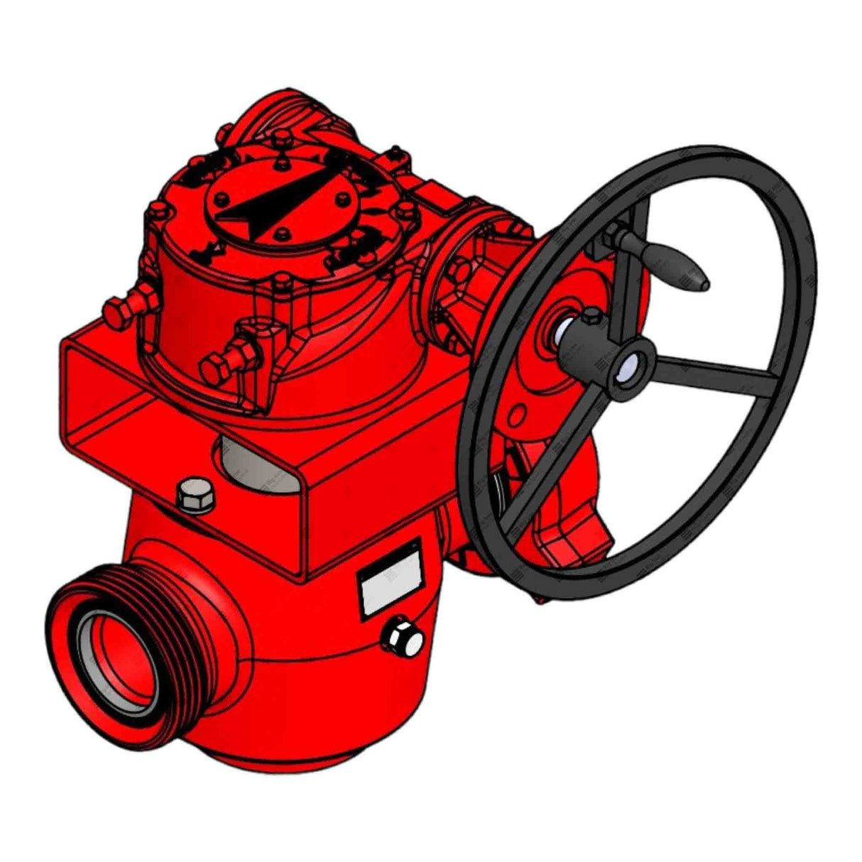 Plug Valve, Gear Op, TE, 3" Fig 1502 MxF, 15000 psi, STD Service (Diamond Gear Op)